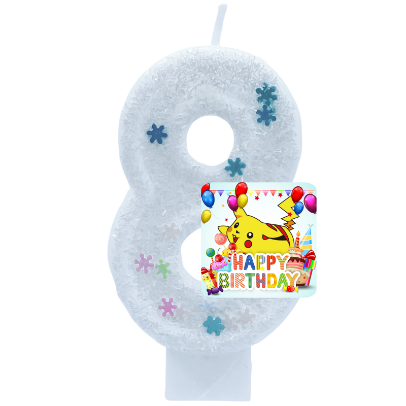 Zebra Candle Supplies - Pokemon Monster Pikachu Candles Themed Birthday