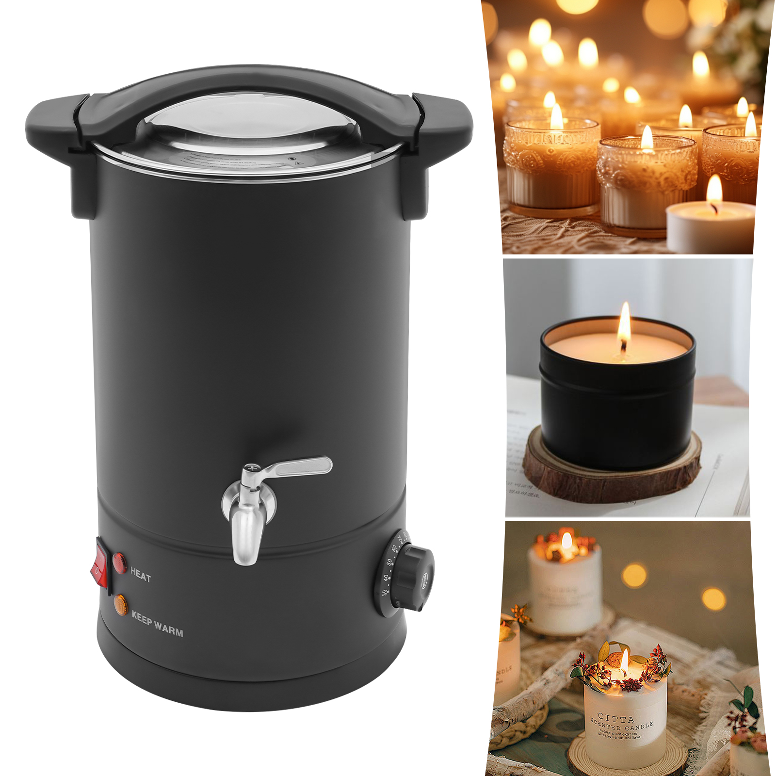Electric Wax Melt Oven,Anti-Dr - Candle Wax Scale 리뷰 및 가격