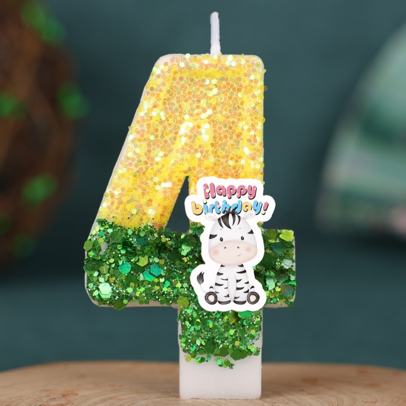 Forest Animal zebra Digital Ca - Zebra Candle Supplies 리뷰 및 가격